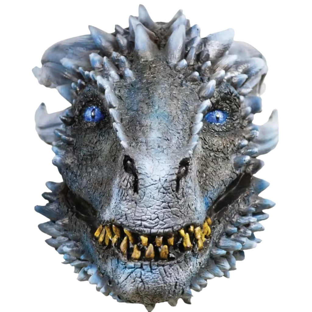 White Walker Dragon Overhead Latex Mask - One Size