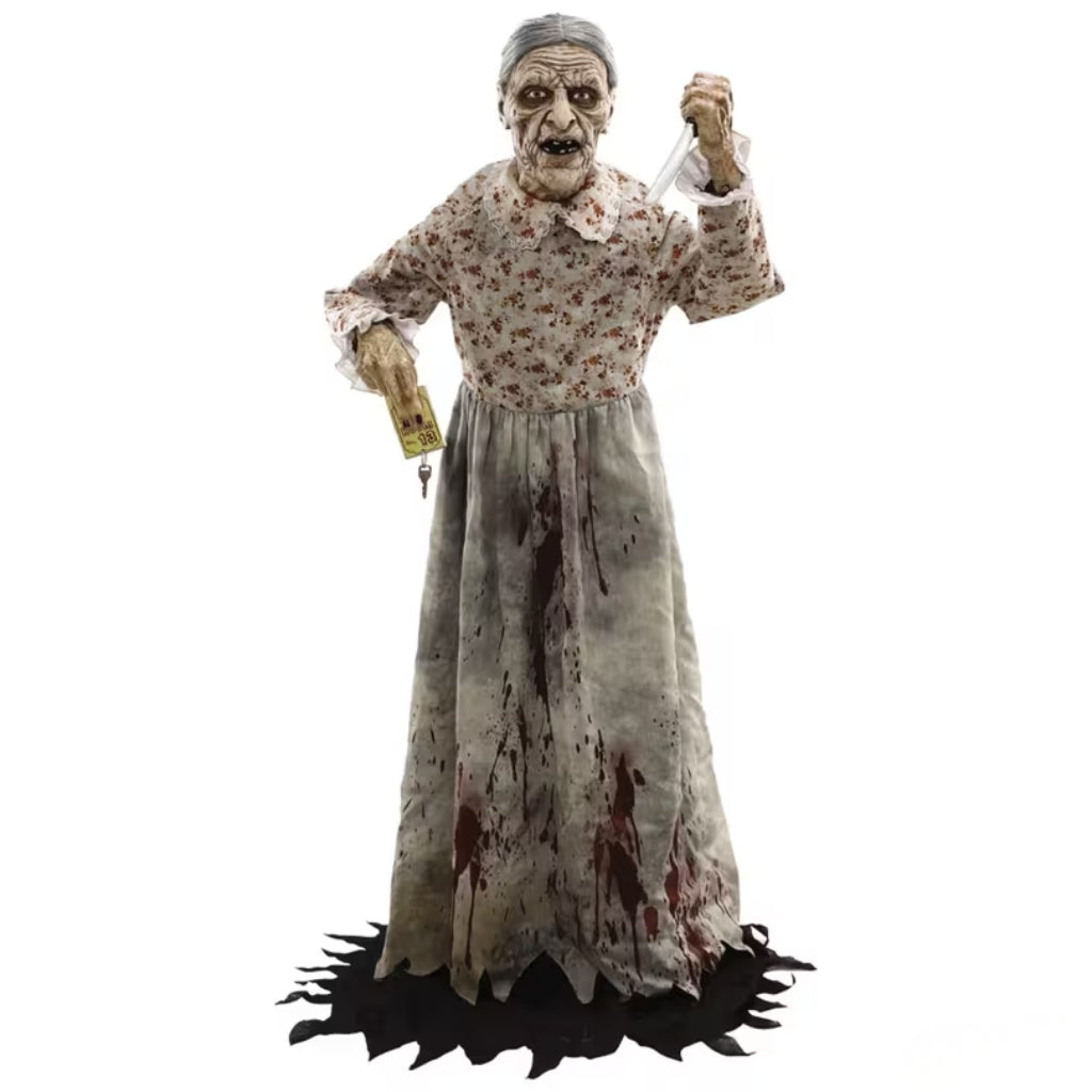 5ft Posable Gruesome Granny Halloween Decoration