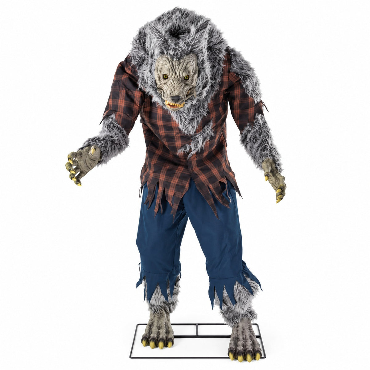 7.5ft Animated Hulking Werewolf with Light-Up Eyes and Sound