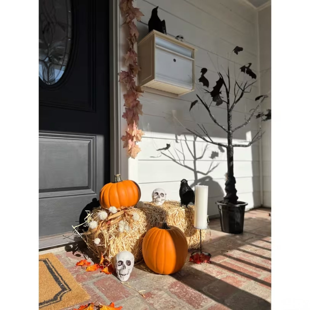 5" Mini Skulls Halloween Decorations - 12pc Bag