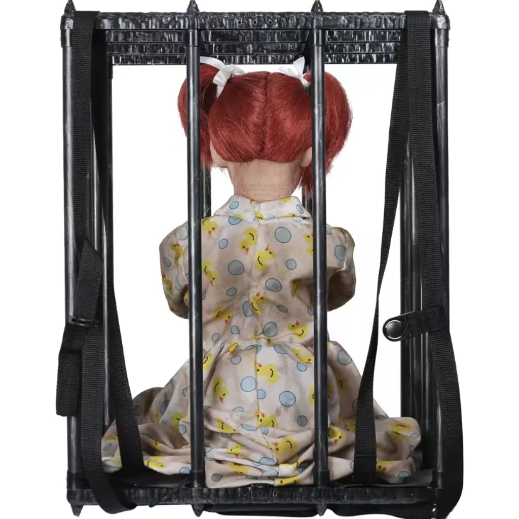 Animated Screaming Caged Kid Walk-Around Accessory