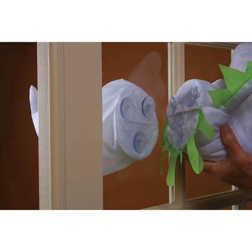 Friendly Ghost Window Decoration - 20" Boo Breakers Halloween Prop