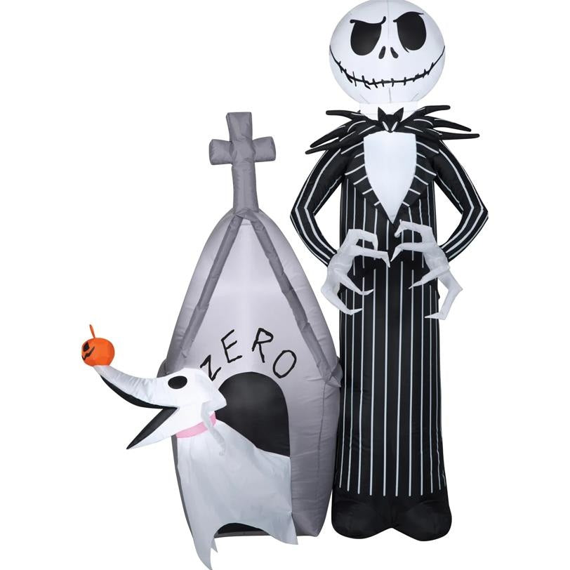 Inflatable characters from a popular Halloween movie on a white background