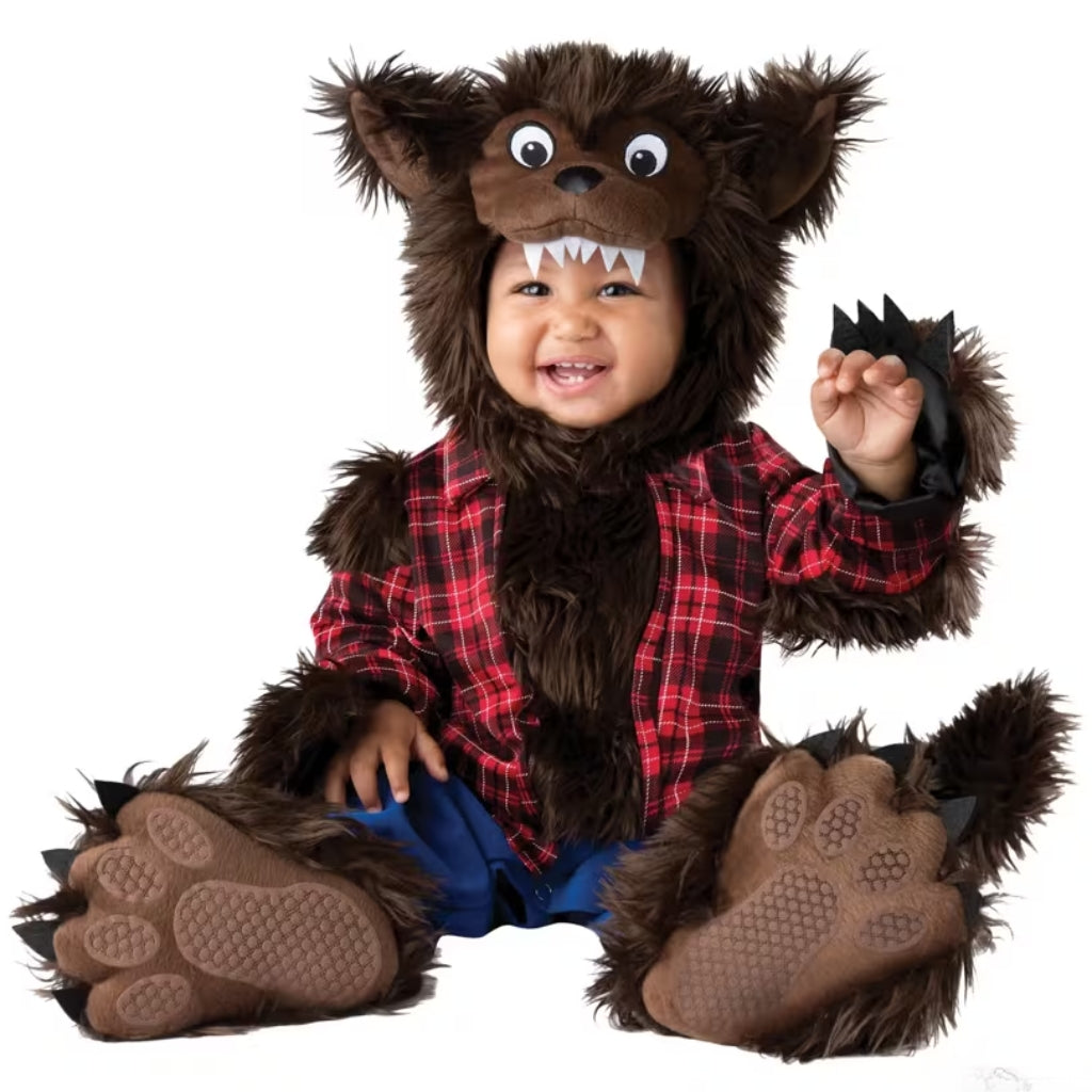 Baby Wee Werewolf Costume with Hood and Tail