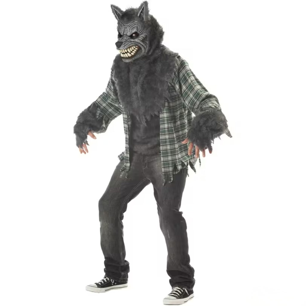 Men's Werewolf Costume with Ani-Motion Mask