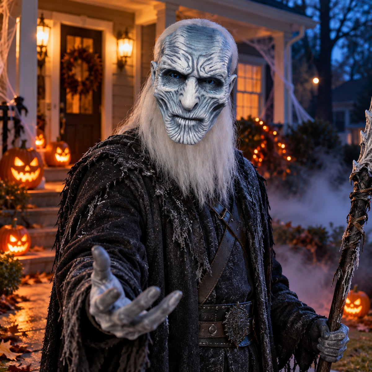 White Walker Latex Mask - One Size