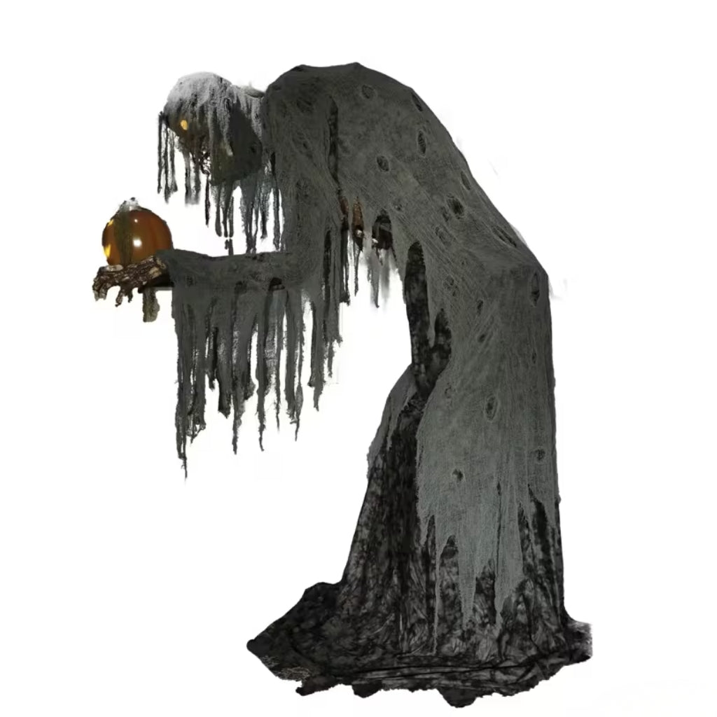 7ft Animated Talking Jack Stalker with Light-Up Pumpkin