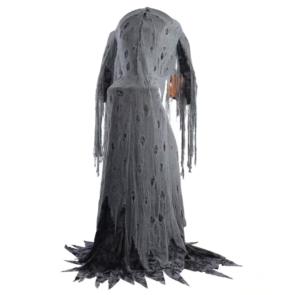 7ft Animated Talking Jack Stalker with Light-Up Pumpkin