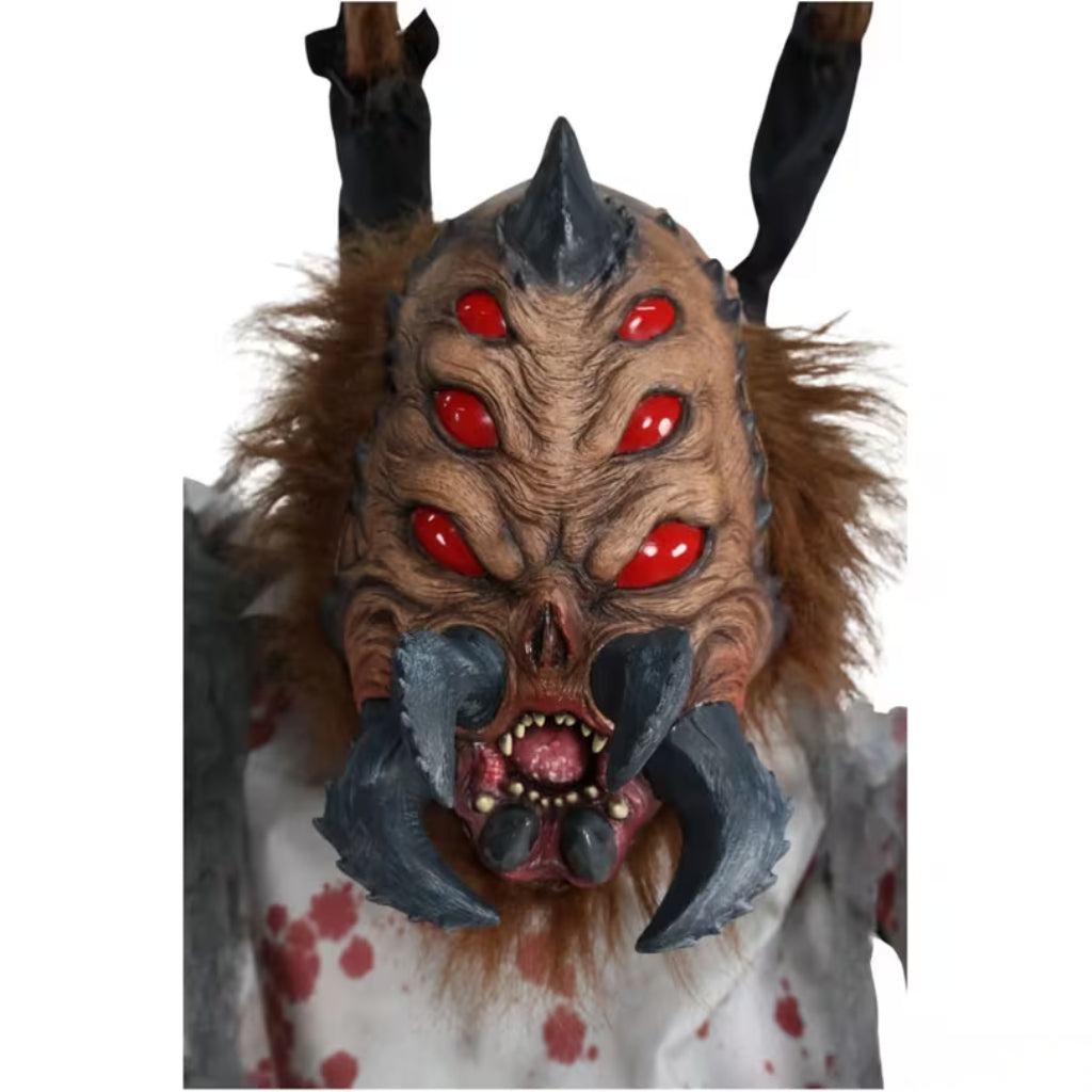 6ft Animated Spider Monster Dr. Fangor Halloween Decoration