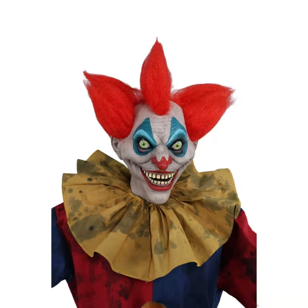 7ft Animated Axe-Wielding Clown Halloween Decoration
