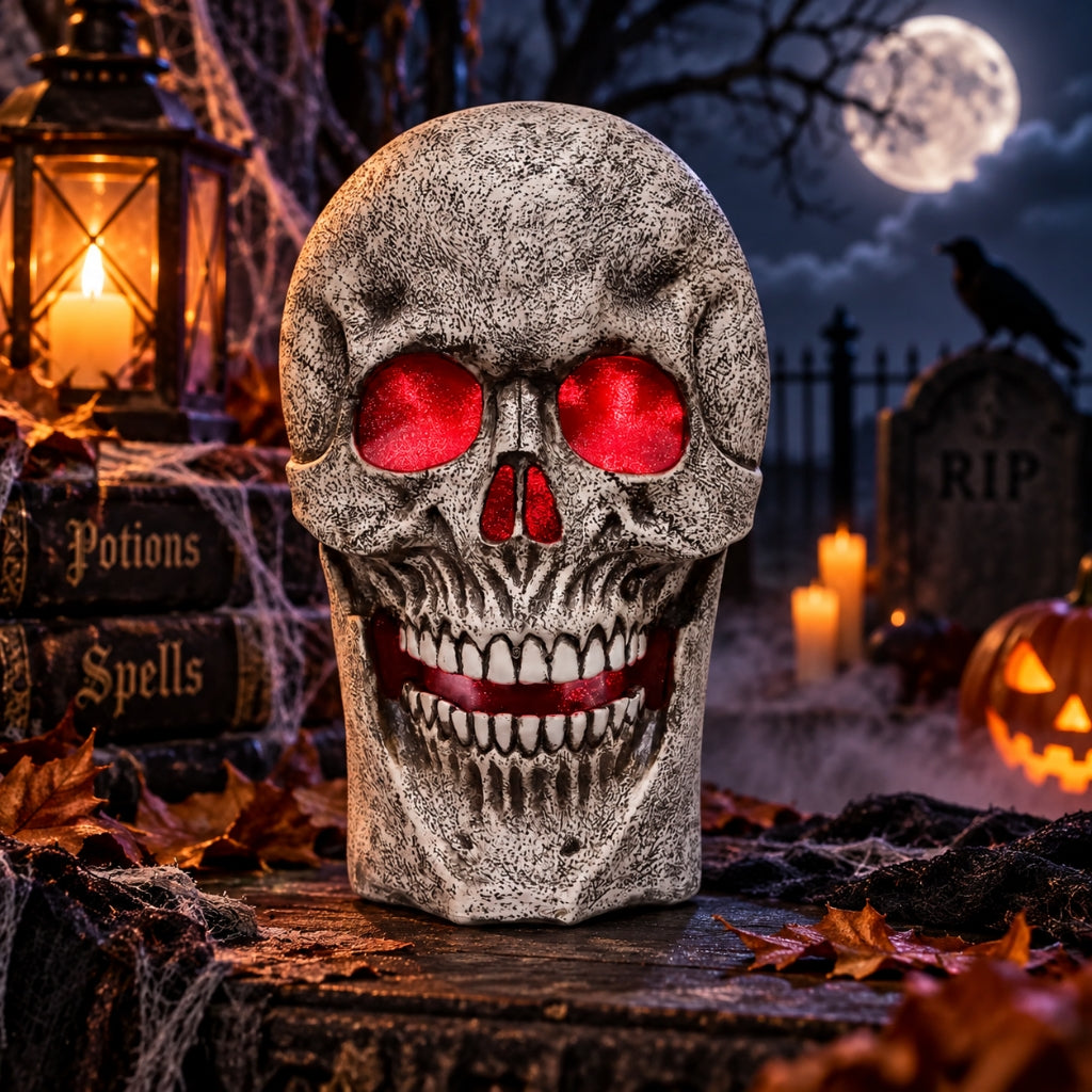 24" Light-Up Color Change Skull with Sound