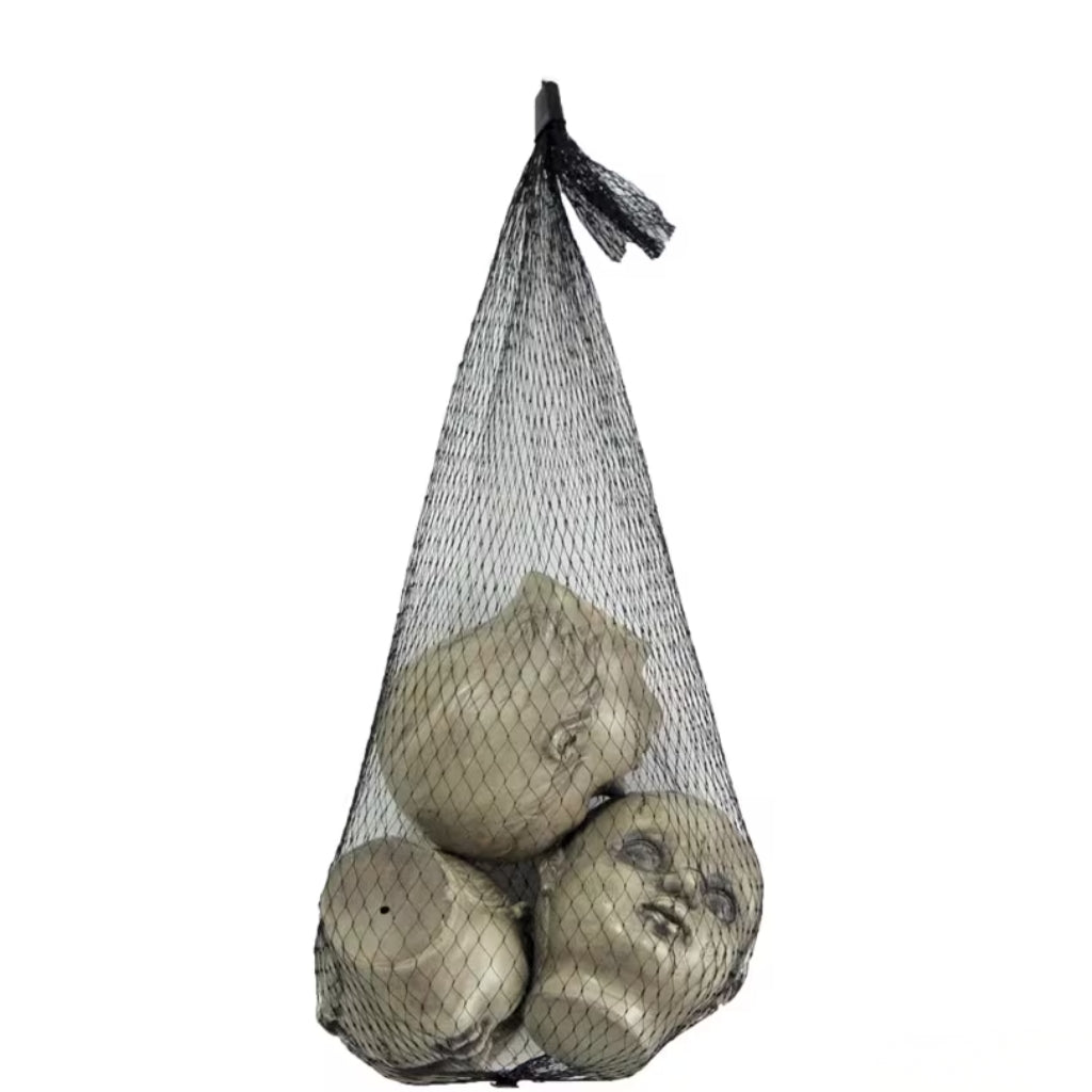 Bag of Doll Heads Halloween Decoration