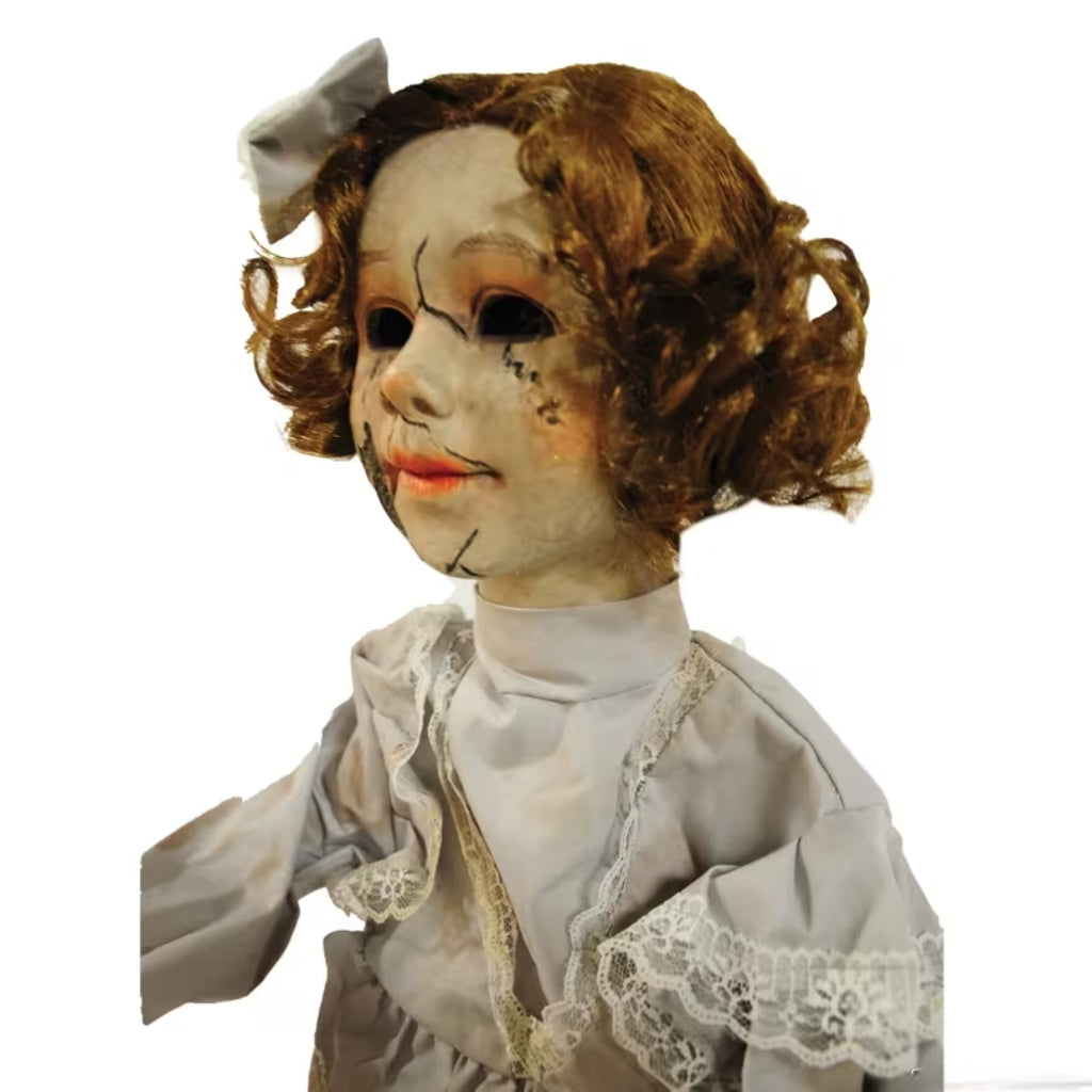 32" Animated Light-Up Cracked Victorian Doll with Sound