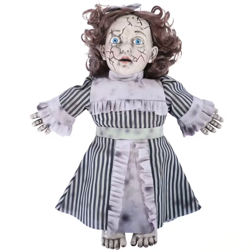 14" Talking Haunted Vintage Doll with Sound Sensor