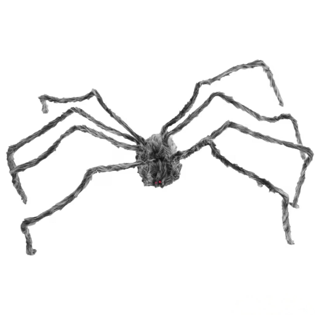 86" Giant Gray Spider Halloween Decoration - 90" Leg Span
